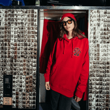 Godzilla Clawed Ribbon Red Hoodie