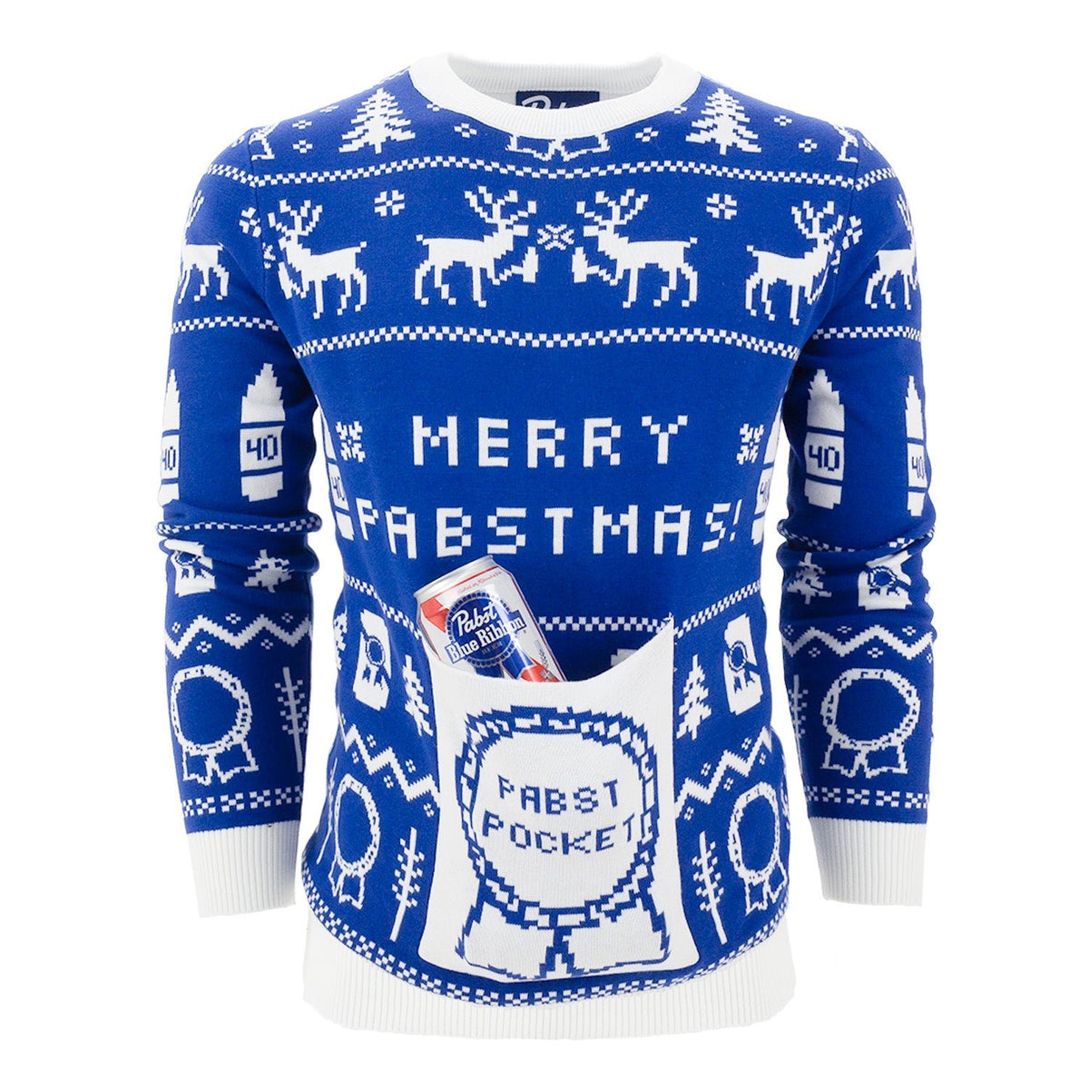 Pabst Blue Ribbon Grinch Ugly Sweater - Nouvette