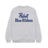 Pabst Blue Ribbon Heather Grey Crewneck