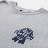Pabst Blue Ribbon Heather Grey Crewneck